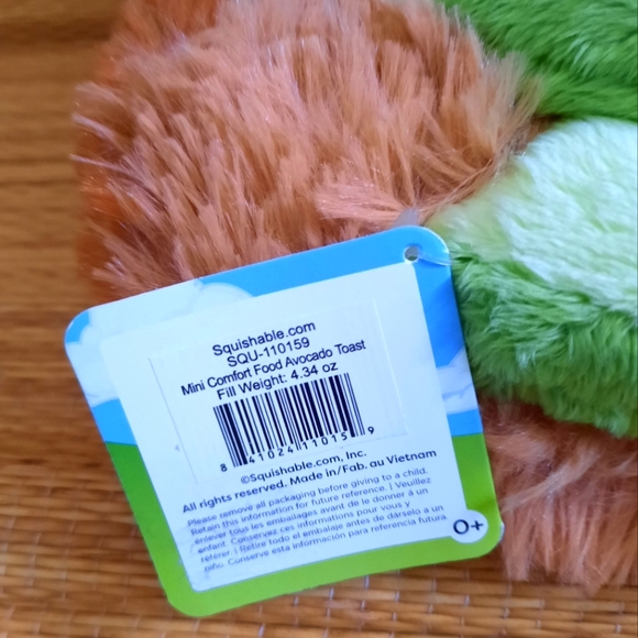 Squishable Mini Comfort Food Avocado Toast Plush- NWT - Picture 2 of 7